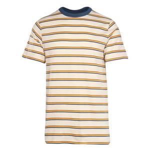 T-shirts rayés personnalisés en gros avec logo, t-shirts vierges pour hommes, t-shirts unisexes 100% coton pour impression personnalisée - Product Image 1