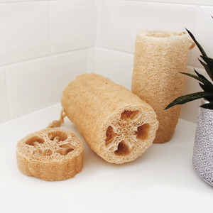 Eco naturally <b>exfoliates</b> loofah <b>sponge</b> best offer compostable luffa plant fibers scrub <b>sponges</b> - Product Image 1