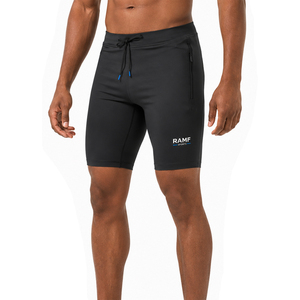 Shorts de compression en polyester antistatique pour hommes, coupe ajustée, séchage rapide, pour le cyclisme et la course à pied, vente en gros - Product Image 1