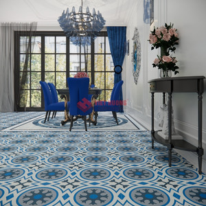 El baldosa de cemento de 200x200 mm ofrece una sensación refinada y lujosa a través de sus elegantes diseños hechos a mano. - Product Image 3