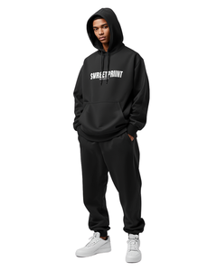 Sudadera con Capucha para Hombre, Blanca, de Algodón, Corte Holgado, Informal, Otoñal, con Cordón Ajustable, Diseño con Letras Estampadas en la Parte Delantera - Product Image 2