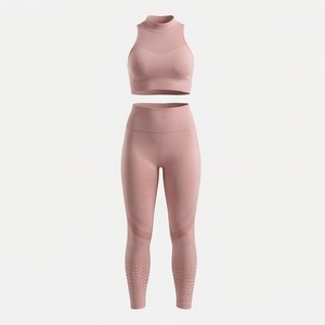 Conjunto de Yoga Profesional Personalizado para Mujer, Transpirable, de Secado Rápido, Talla Grande, Material Sólido, Ropa Deportiva para Gimnasio y Entrenamiento - Product Image 1