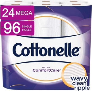 Papel Higiénico Cottonelle Ultra Clean, Papel Higiénico Resistente, 24 Super Mega Rollos (24 Super Mega Rollos = 144 Rollos Regulares) - Product Image 5