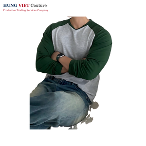 Camiseta extragrande cuadrada de manga larga hecha en Vietnam, terracota, suave al tacto, algodón de punto pesado - Product Image 2