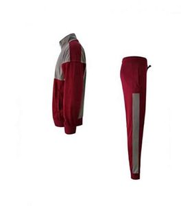 Conjunto Deportivo Unisex Verde Oliva, Cierre de Cremallera Completo, Bolsillos Laterales, Transpirable, Estilo Deportivo, Ropa de Otoño, Corte Regular - Product Image 5