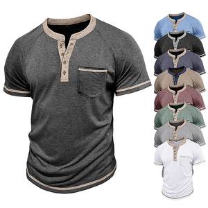 T-shirt décontracté pour homme à col rond, manches courtes, imprimé numérique, respirant, en spandex/polyester, coupe classique - Product Image 6