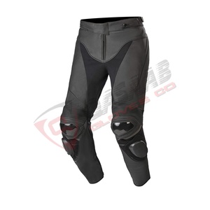 Pantalon de course en cuir PU, pantalon de moto en cuir avec logo personnalisé, anti-boulochage, pantalon coupe-vent pour l'extérieur - Product Image 5