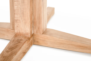 ชุดโต๊ะรับประทานอาหารในสวนทรงกลมไม้สัก Texel Elegant สำหรับการใช้งานกลางแจ้ง - Product Image 5