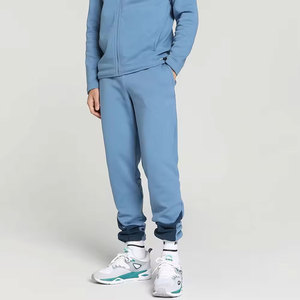 MONRAZ INTERNATIONAL <b>Men's</b> Blue Lightweight Sweatpants <b>Drawstring</b> Elastic Waist Side Pockets Casual Joggers Quick Dry 100% - Product Image 3