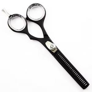 Ciseaux de coiffure Morje à dents fines, lame en acier inoxydable 4Cr13, 28 dents, pour droitiers, manche long, légers, réutilisables, pour salon de coiffure - Product Image 5