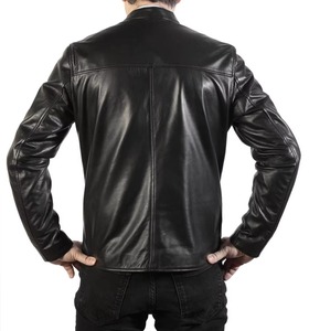 Veste en cuir pour homme personnalisée, tendance, décontractée, style streetwear, moto, sur mesure - Product Image 6