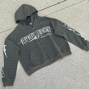 2024แฟชั่นใหม่ล่าสุดผ้าคอตตอนเทอร์รี่เทอร์รี่แฟรนซ์แฟรนซ์แฟชัน460แกรมเฮฟวี่เวทซักได้ปรับแต่งได้และรูดซิปสำหรับผู้ชาย - Product Image 3