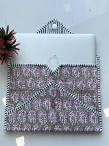Cotton <b>Laptop</b> Size Quilted <b>Laptop</b> <b>Bag</b> for Women High Quality Indian Fabric <b>Bag</b> Office Use <b>Laptop</b> <b>Bag</b> - Product Image 3