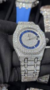 Nouvelle Montre de Luxe Tendance Hip Hop à Mouvement Automatique, Diamants VVS1, Moissanite Bussdown, Iced Out pour Hommes avec Boîte - Product Image 2