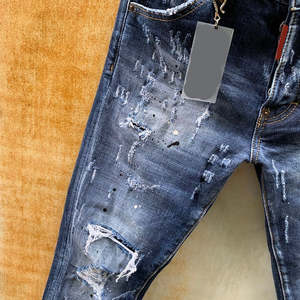 Jeans de Mezclilla Cruda Índigo para Hombre, Estilo Recto Tradicional, Suministro del Fabricante - Product Image 3