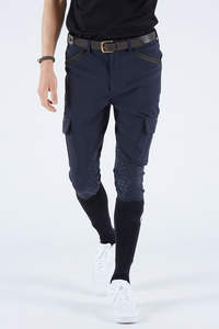 HANO 2024 Nuevos Pantalones de Lona para Mujer con Costuras Decorativas, Cintura Media Elástica, Cordones, Estilo Cargo de Pierna Recta, Ajuste Holgado - Product Image 2