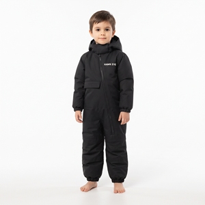 Traje de esquí impermeable de una pieza para niños, traje de nieve acolchado de invierno, ropa de nieve cálida para exteriores para niños y niñas - Product Image 4