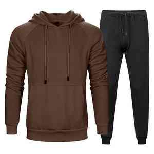 Ensemble jogging et sweat à capuche oversize en molleton de coton épais pour homme – Tenue de sport, streetwear personnalisé, entraînement, détente, sport d'hiver - Product Image 6