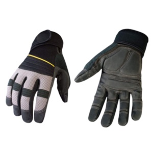 Gants de travail mécaniciens haute performance en cuir synthétique renforcé avec latex Amara, résistants à la chaleur pour la sécurité industrielle - Product Image 1