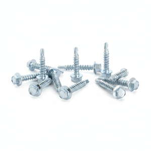 Tornillos Autoperforantes con Recubrimiento de Zinc Anticorrosión - Cabeza Hexagonal con Arandela, Estándar en Pulgadas - Product Image 1