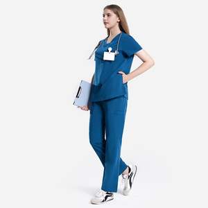 Élégant Infirmière Gommage Jogger Ensembles Uniforme Spa Clinique Dentaire Salon De Beauté Soins Infirmiers Médicaux Scrubs Uniformes Ensembles Uniformes D'hôpital - Product Image 2