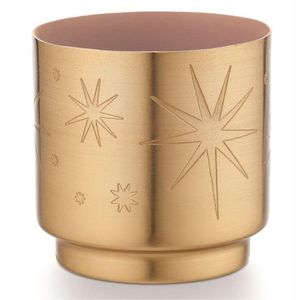 Pot à bougie en métal doré ombré de luxe nordique avec couvercle, base noire mate, pot à bougie en fer vert pour décoration intérieure, cadeau de mariage - Product Image 3