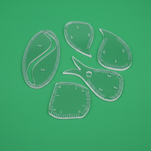 Plantilla Transparente de Acrílico para Dar Forma a las Cejas, Regla Profesional para Mapeo de Cejas con Herramienta de Medición y Marcadores para Alineación - Product Image 1