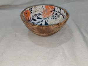 Juego de Tazones de Madera de Mango Ecológicos y Sostenibles de Lujo Indio, Tazones Grandes para Ensalada y Fruta, Decoración para el Hogar, Fiestas, Bebés y Otras Ocasiones, Artesanía - Product Image 3