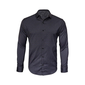 Camisa Casual de Verano para Hombre, Corte Moderno, Silueta Entallada, Franela Elástica, Comodidad Refinada, Estilo Urbano Contemporáneo, Ecológica - Product Image 1