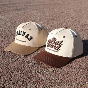 Gorra de Béisbol Deportiva al por Mayor, OEM, de Alta Calidad, con Logotipo Personalizado, Bordado 3D, Estructurada, de 5 Paneles, de Algodón, con Letras, de Dos Tonos - Product Image 5