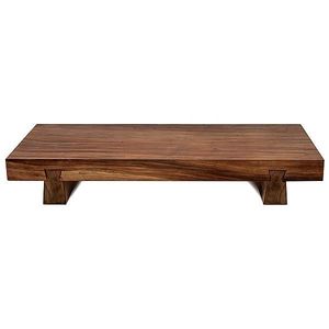 Plateforme de présentation alimentaire multifonctionnelle en bois, style Art déco rustique, motif végétal, pour mariage - Product Image 6