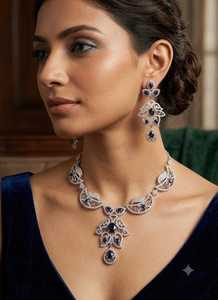 Colección Elegante de Alta Calidad, Juego de Collar y Aretes con Perlas de Imitación y Kundan Geométrico Clásico Chapado en Oro, Joyería de Último Diseño - Product Image 1