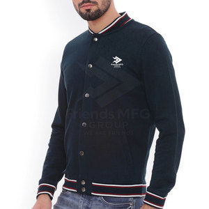 Veste d'hiver de haute qualité à col montant, style universitaire, coutures durables, ourlet côtelé, respirante, séchage rapide, coton et laine écologiques - Product Image 3