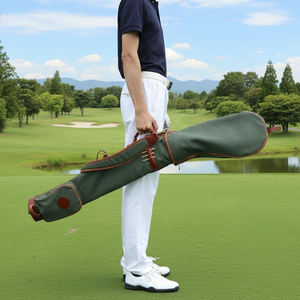 High Quality Customizable Colors Logo Leather <b>Golf</b> Bags With Shoulder Straps Private Label Cheap Price Leather <b>Golf</b> Bags - Product Image 4