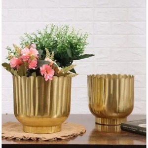 Beautifully Crafted By KRAFT WORLD Metal Flower <b>Pot</b> for Desk and Tabletop Decoration Indoor Iron Planter <b>Pot</b> - Product Image 2