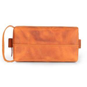 Premium Leather <b>Toiletry</b> Bag Men Travel Grooming Organizer Waterproof Cosmetic <b>Storage</b> Pouch Case Bag LTB-0191 - Product Image 4
