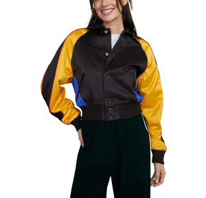 Chaquetas Varsity de Satén para Mujer al por Mayor, Chaquetas Varsity de Béisbol de Satén de Alta Calidad para Invierno, Chaquetas Varsity de Equipos de Fútbol Americano - Product Image 3