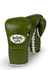 Gants de boxe Pro Fight No Boxing No Life de qualité supérieure à prix de gros, en cuir véritable, antidérapants, pour le sparring AS-BG-5059 - Product Image 1