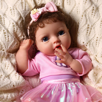 Poupée Reborn Fille en Silicone Réaliste Corps Entier Babeside Terry 30 cm