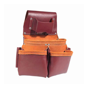 OEM Service Wholesale Cowhide Leather Tooled Bag Lightweight Solid Color Cowhide Leather Tooled Bag Low MOQ - Product Image 1