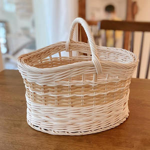 Panier de rangement en rotin tressé à la main, léger, pour le rangement et la décoration - Product Image 6