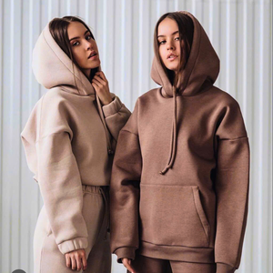 Sweat à capuche en molleton tricoté personnalisé avec broderie 3D pour femme, style doux, écologique, respirant, en polyester/coton, vêtements streetwear OEM - Product Image 5