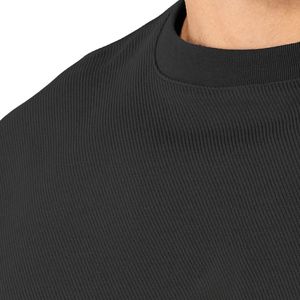 เสื้อสเวตเชิ้ตคอกลมสีดำสำหรับผู้ชาย ผ้าฟลีซพรีเมียม แขนยาว สวมใส่สบายๆ สไตล์สตรีทแวร์ สำหรับออกกำลังกายและเล่นกีฬา - Product Image 3