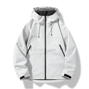 เสื้อแจ็คเก็ตกันลมแบบมีซิปสำหรับผู้ชาย พร้อมฮู้ดแบบ Anorak ผ้าไนลอนกันน้ำ เหมาะสำหรับกิจกรรมกลางแจ้งและเดินป่า - Product Image 5