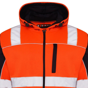 Sudadera de Seguridad Unisex para Hombre, de Algodón Grueso de Calidad, con Cinta Reflectante, Logotipo Personalizable, para Seguridad Vial - Product Image 4