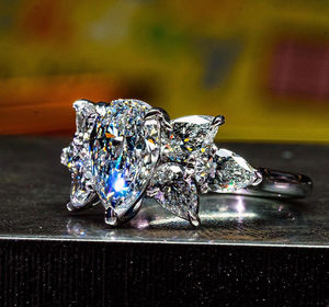 Igi/gia แล็บตัดเพชรวินเทจ14K สีเหลืองแหวนแต่งงาน/งานหมั้นใส่ได้ทั้งชายและหญิงสีขาวทองคุณภาพดีสำหรับงานปาร์ตี้ครบรอบ-คุ้มค่า - Product Image 3