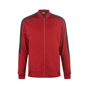 Conjunto Deportivo Rojo para Hombre, Chaqueta con Cierre Completo y Cuello Alto, Transpirable, de Poliéster, con Bolsillos Laterales, Corte Regular, para Otoño - Product Image 3