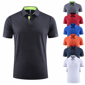 T-shirts personnalisés en gros pour hommes – Tissu tricoté écologique, respirant, uni, à manches courtes, style décontracté et vintage pour le golf - Product Image 1