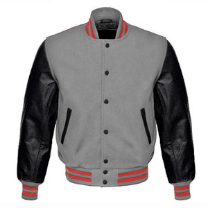 Leather Sleeves Custom Embroidered Front Camouflage Cartoon <b>Varsity</b> <b>Jackets</b> Custom <b>Men</b> Oversized Baseball <b>Bomber</b> <b>Jacket</b> for - Product Image 3