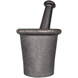 Mortier et pilon en fonte, broyeur de pierres, broyeur de minerai, moulin à épices de cuisine, disponible en diverses versions - Product Image 1